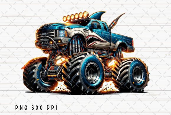 Download Shark Monster Truck Kids Extreme Vehicle - Vehicle Collection