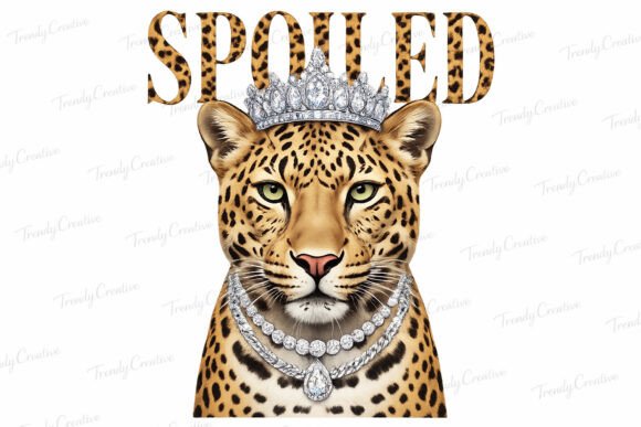 Download Spoiled Leopard PNG Crown Jewelry - Crown Collection