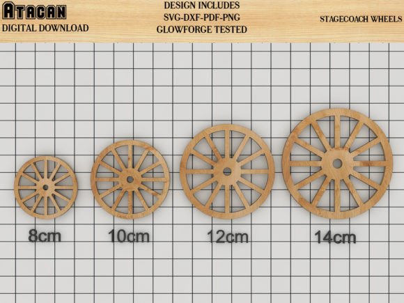 Download Carriage Wheel Craft Shape Laser Cut SVG - Wheel Collection