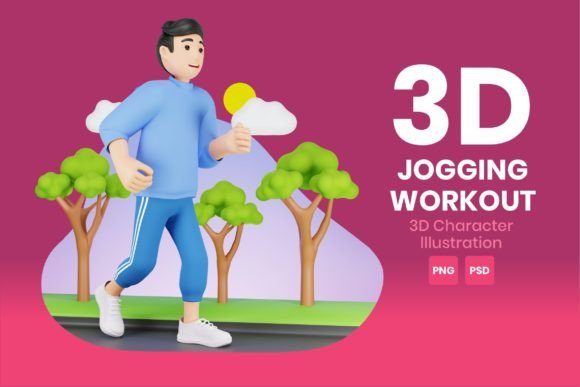 Download Jogging Workout 3D Character - Workout Collection
