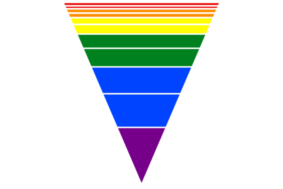 Download Retro Triangle LGBT Pride Background - Triangle Collection