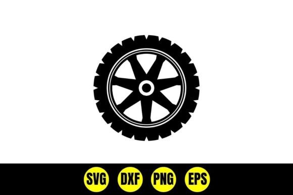 Download Car Tire and Wheel Silhouette Svg - Wheel Collection