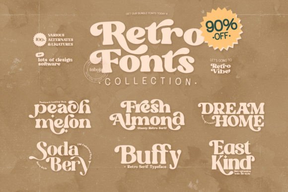 Download Retro Fonts Collection - Premium Resources