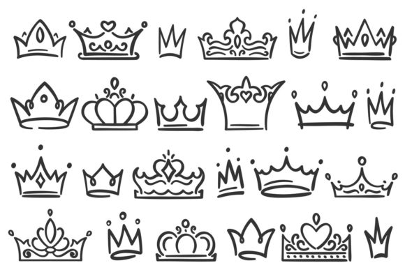 Download Hand Drawn Crown - Premium Resources