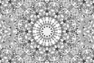 Download Seamless Grey Triangle Mandala Pattern - Triangle Collection